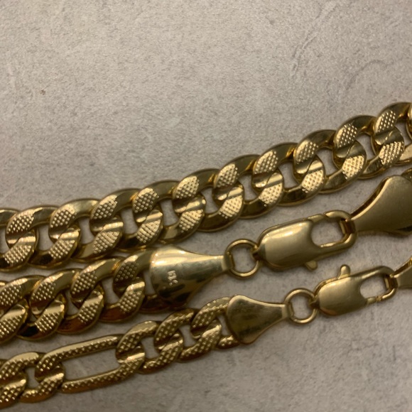 18K Gold plated Necklace Good for women and men’s
One is 24” long 
And 23” - Picture 3 of 15